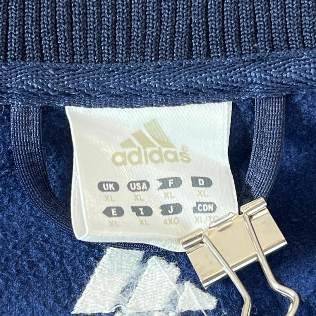 adidas(アディダス)のadidas　トラックジャケット　チームロゴ　刺繍　古着　ネイビー　XL メンズのトップス(ジャージ)の商品写真