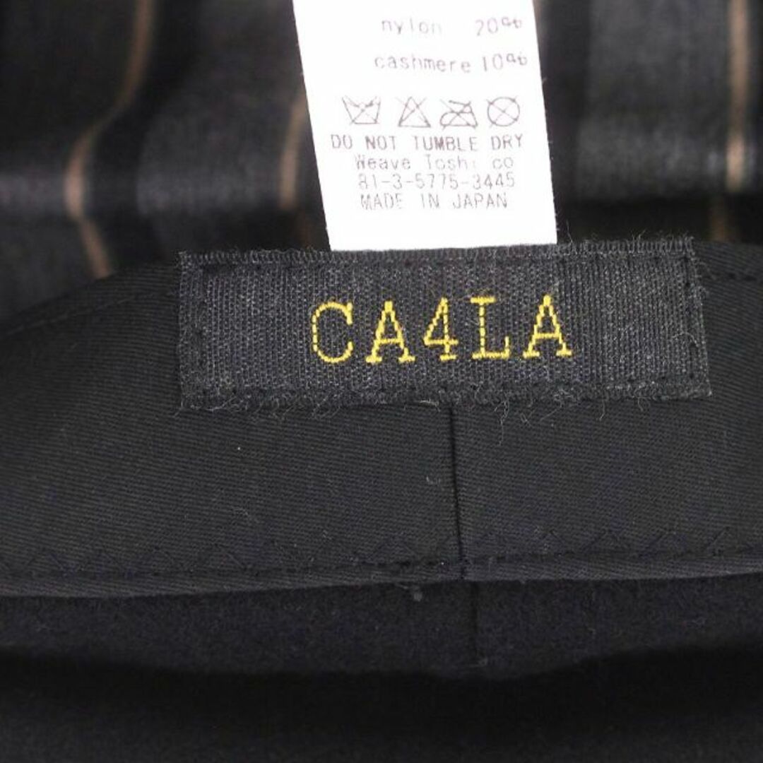CA4LA(カシラ)のカシラ CA4LA キャスケット ウール カシミヤ混 黒  レディースの帽子(キャスケット)の商品写真