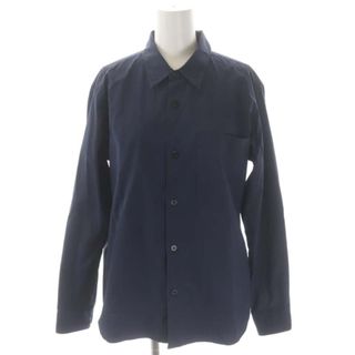 マーガレットハウエル(MARGARET HOWELL)のマーガレットハウエル 21AW シャツ コットン 長袖 S 紺 ネイビー ■OS(シャツ)