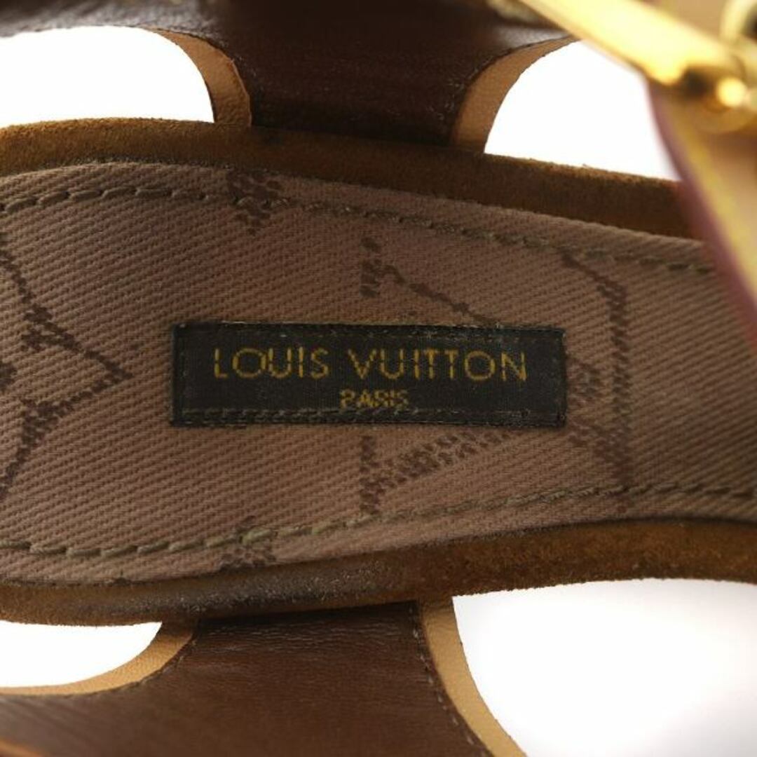 LOUIS VUITTON(ルイヴィトン)のルイヴィトン サンライト ウェッジソールサンダル スエード レザー ハイヒール レディースの靴/シューズ(サンダル)の商品写真