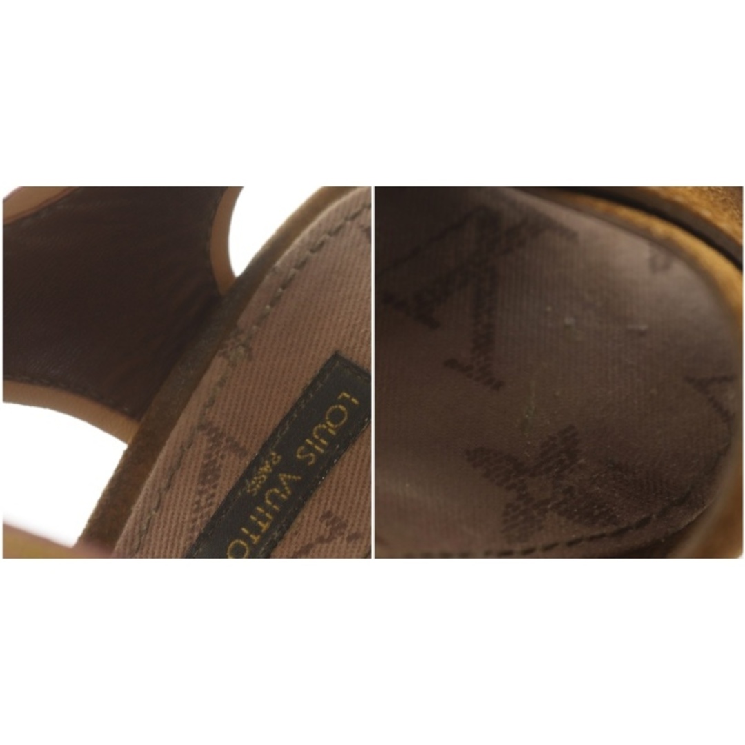 LOUIS VUITTON(ルイヴィトン)のルイヴィトン サンライト ウェッジソールサンダル スエード レザー ハイヒール レディースの靴/シューズ(サンダル)の商品写真