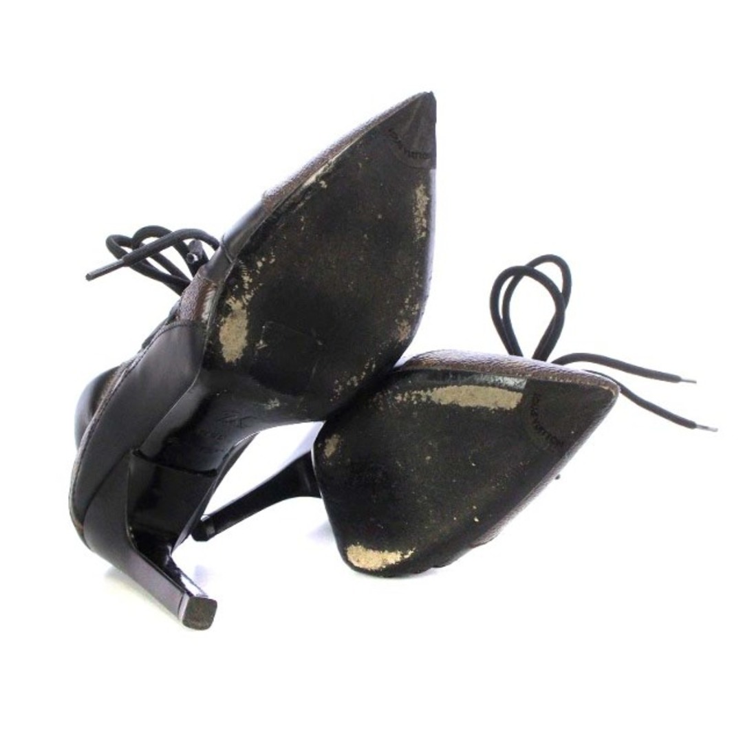LOUIS VUITTON(ルイヴィトン)のルイヴィトン モノグラム ストリームライン パンプス 35.5 茶色 黒 レディースの靴/シューズ(ハイヒール/パンプス)の商品写真