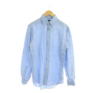 ラルフローレン(Ralph Lauren)のラルフローレン ホース刺繍シャンブレーシャツ 長袖 前開き リネン SP 水色(シャツ)