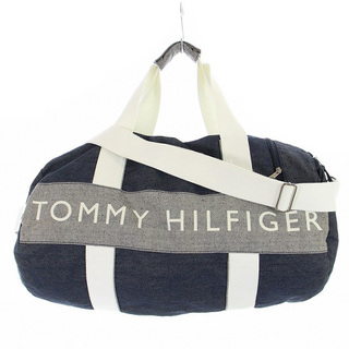 トミーヒルフィガー(TOMMY HILFIGER)のトミーヒルフィガー ボストンバッグ ハンドバッグ ロゴ 紺(ショルダーバッグ)
