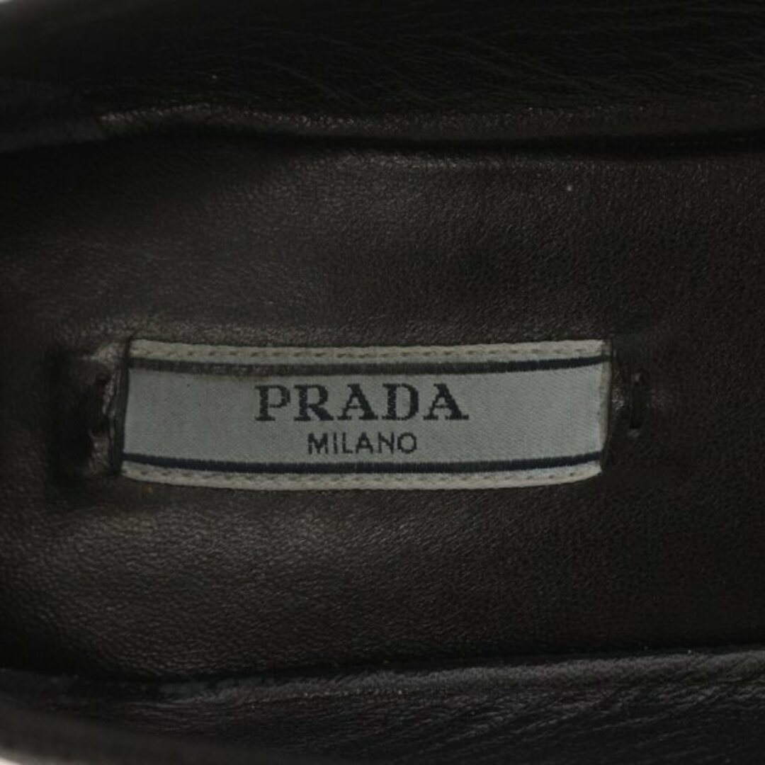 PRADA(プラダ)のプラダ バレエシューズ パンプス ナッパレザー 38.5 25.5cm 黒 レディースの靴/シューズ(バレエシューズ)の商品写真