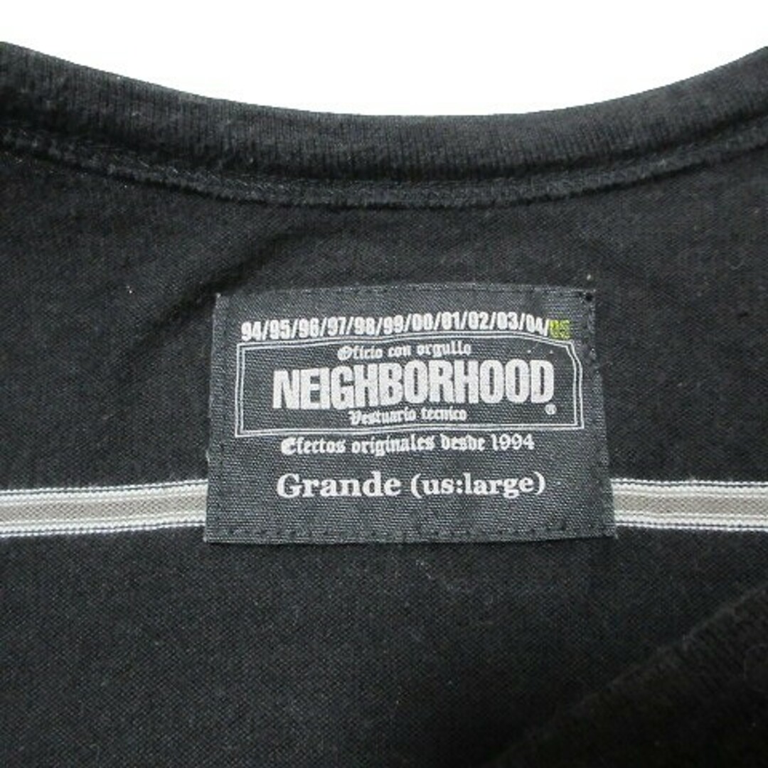 NEIGHBORHOOD(ネイバーフッド)のネイバーフッド タンクトップ ボーダー ワンポイント グランデ LL相当 黒 白 メンズのトップス(タンクトップ)の商品写真