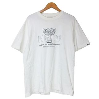 ネイバーフッド(NEIGHBORHOOD)のネイバーフッド Tシャツ 半袖 カットソー ロゴ プリント クルーネック 白 (Tシャツ/カットソー(半袖/袖なし))