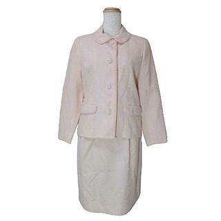 クレージュ(Courreges)のクレージュ セットアップ ジャケット スカート ツイード ウール シルク混 (スーツ)