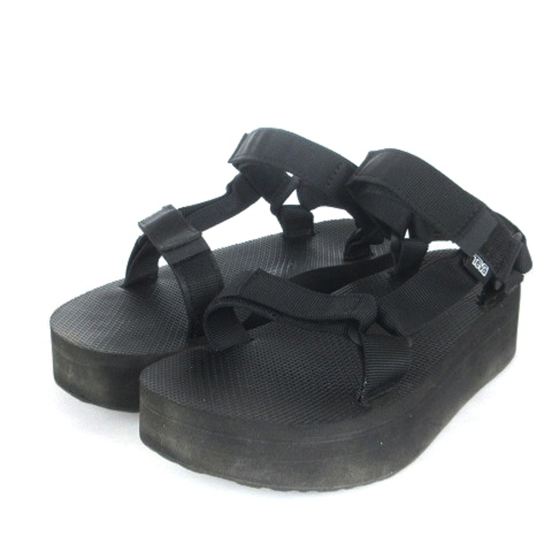 Teva(テバ)のテバ ストラップサンダル シューズ 厚底 黒 ブラック 23cm 靴 ■SM1 レディースの靴/シューズ(サンダル)の商品写真