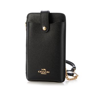 コーチ(COACH)のCOACHスマホショルダーバッグ　ブラック　新品未使用品(ショルダーバッグ)