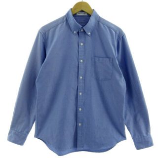 ザショップティーケー(THE SHOP TK)のTHE SHOP TK シャツ TECH-OXFORD ボタンダウン 青 L(シャツ)