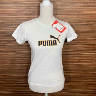 プーマ(PUMA)のタグ付き PUMA プーマ Tシャツ Mサイズ 白 ホワイト 半袖 ロゴ(Tシャツ(半袖/袖なし))