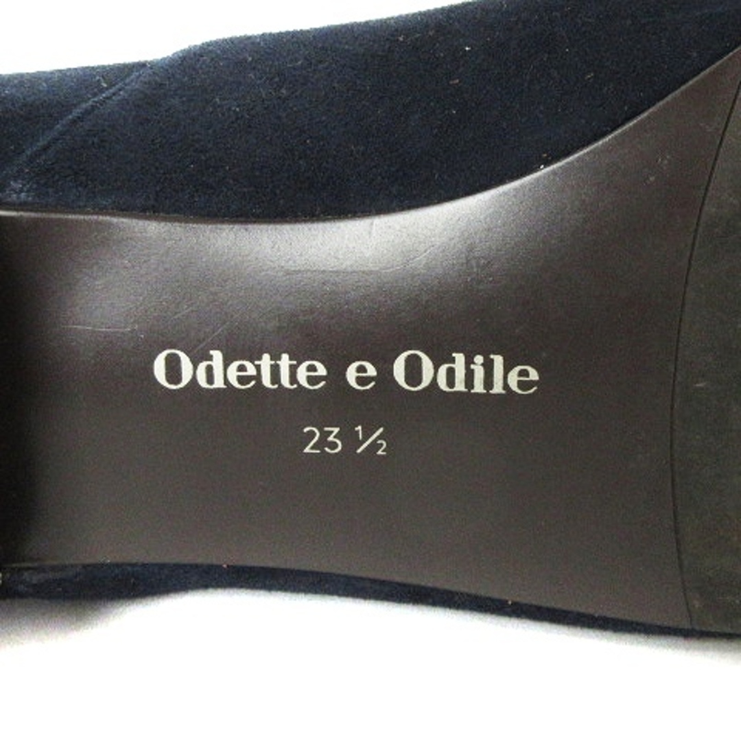 Odette e Odile(オデットエオディール)のオデットエオディール アローズ ストレッチショートブーツ 紺 23.5 ■SM1 レディースの靴/シューズ(ブーツ)の商品写真