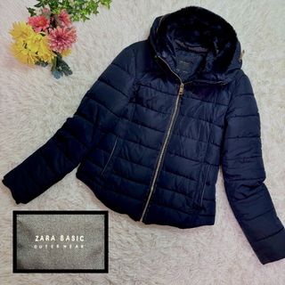 ザラ(ZARA)のZARA BASIC★ ダウンジャケット ショート丈黒(ダウンジャケット)