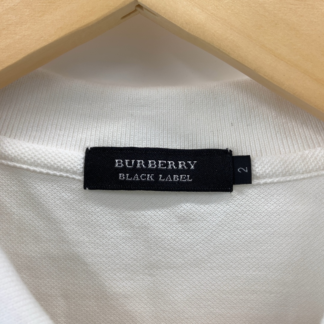 BURBERRY BLACK LABEL(バーバリーブラックレーベル)のBURBERRY メンズ バーバリー ポロシャツ 刺繡ロゴ メンズのトップス(ポロシャツ)の商品写真