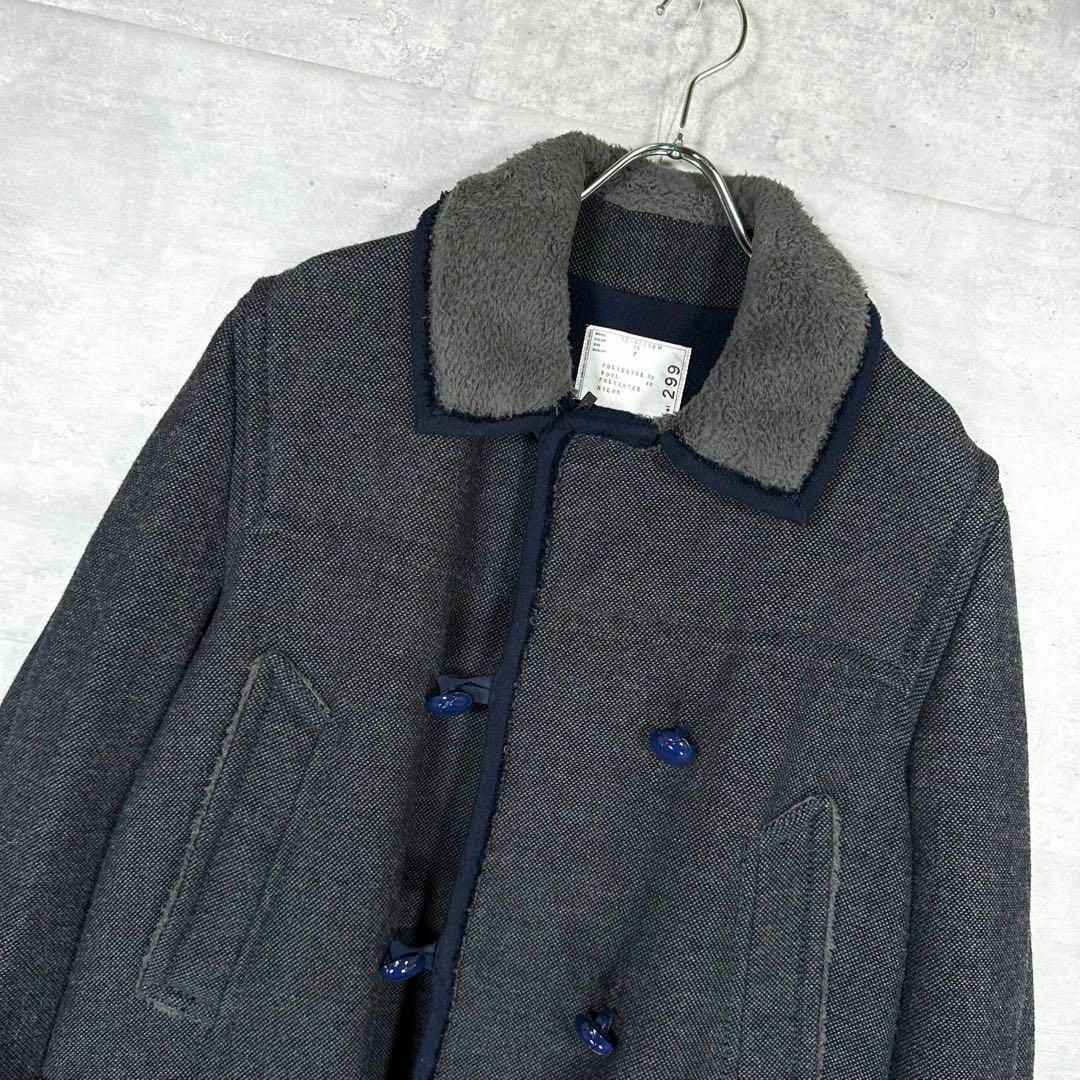 『sacai』サカイ (2) ボアダッフル ピーコート