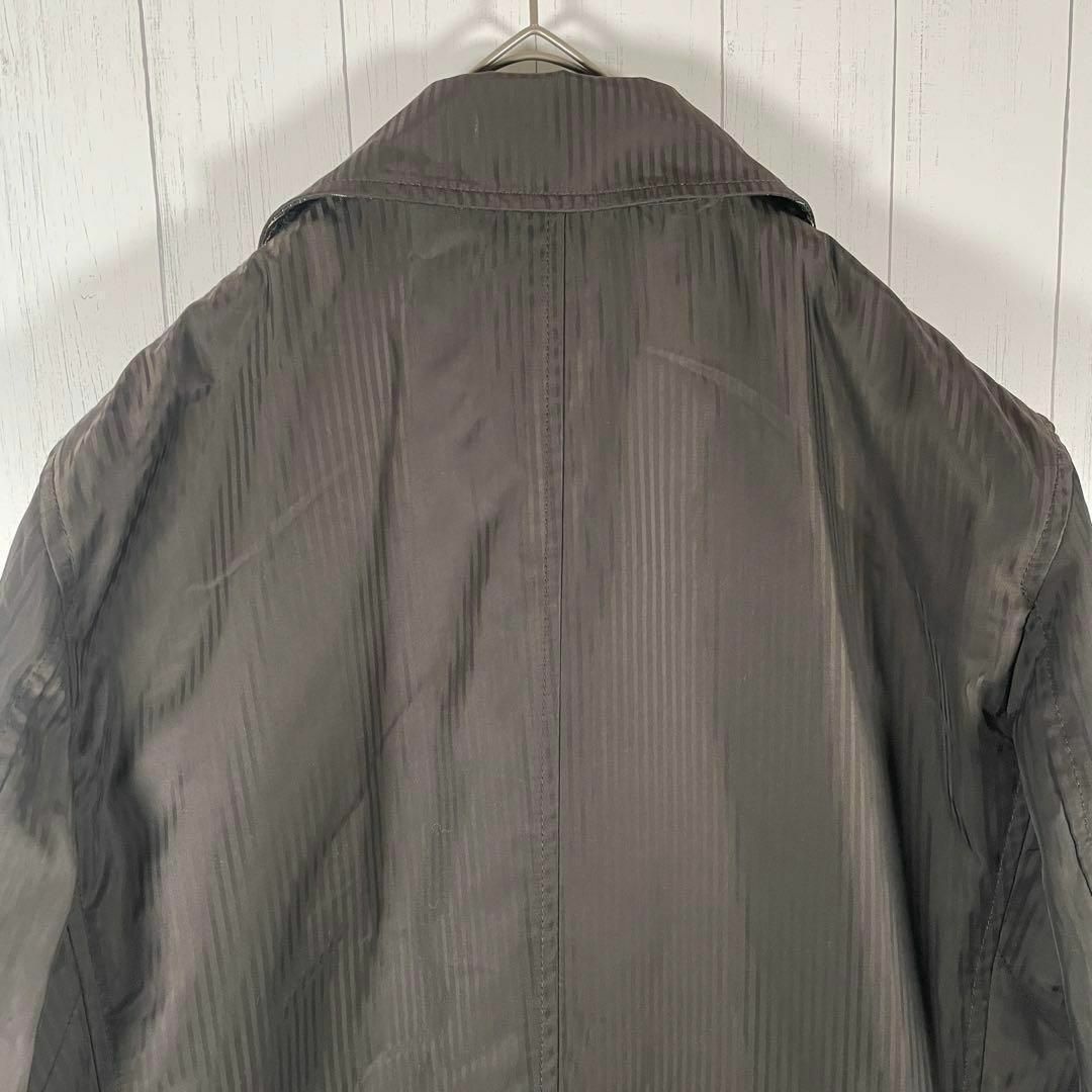 VINTAGE(ヴィンテージ)の[古着]ビンテージ　コート　ストライプ　チェック　キルティング　シンプル　茶色 メンズのジャケット/アウター(その他)の商品写真
