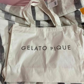 ジェラートピケ(gelato pique)の新品　ジェラートピケ　ホワイト　バック(トートバッグ)