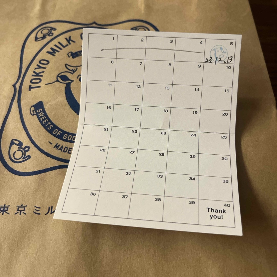 東京ミルクチーズ工場　スタンプカード&ショップバックセット レディースのバッグ(ショップ袋)の商品写真