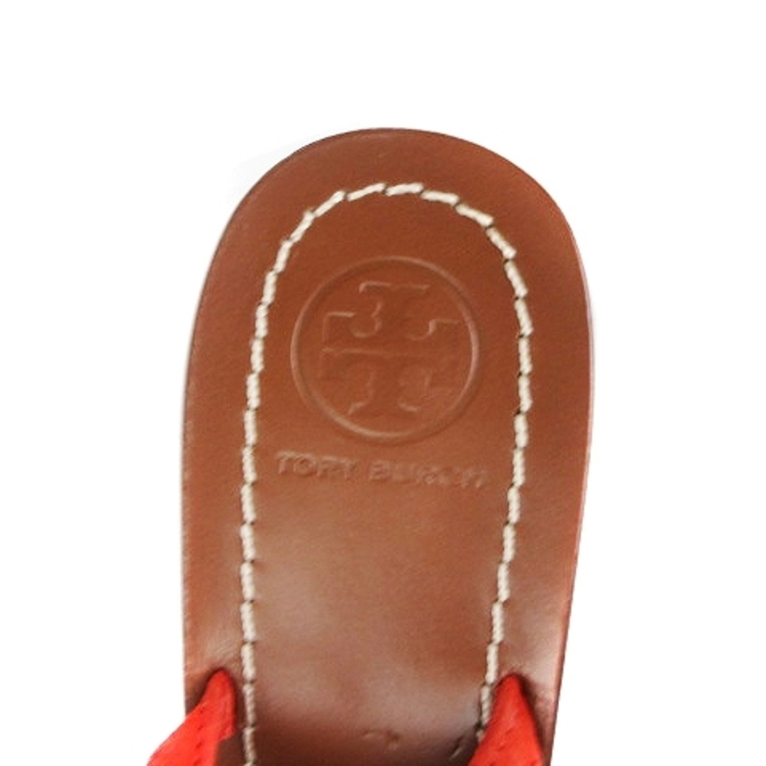 Tory Burch(トリーバーチ)のトリーバーチ サンダル ストラップ レザー オレンジ 8M 25cm位 ■GY1 レディースの靴/シューズ(サンダル)の商品写真