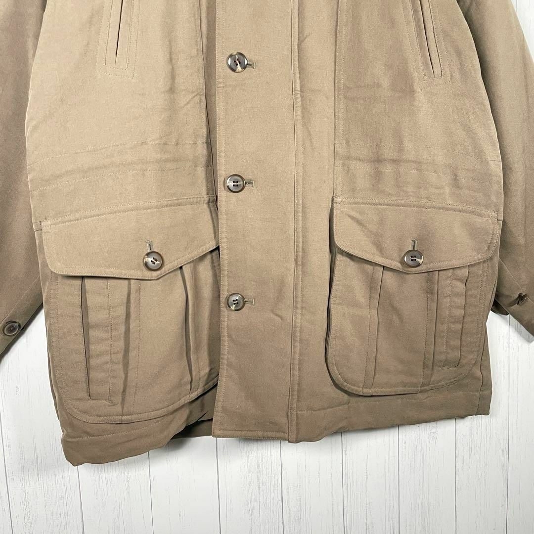 VINTAGE(ヴィンテージ)の[古着]ビンテージ　コート　ハイネック　スエード　キルティング　80s　ブラウン メンズのジャケット/アウター(その他)の商品写真