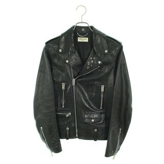 サンローラン(Saint Laurent)のサンローランパリ  13AW  L01/344646 Y5EJ1 ピンズカスタム モーターサイクルライダースレザージャケット メンズ 44(レザージャケット)