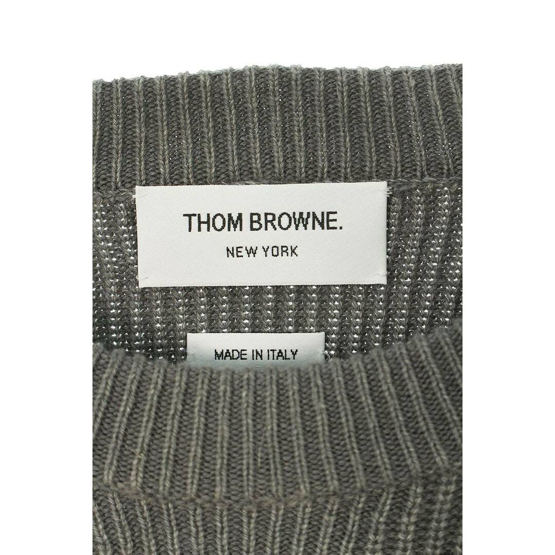 THOM BROWNE(トムブラウン)のトムブラウン  MKA343A-Y2011035 カシミアガーメントダイ4BARニット メンズ 2 メンズのトップス(ニット/セーター)の商品写真