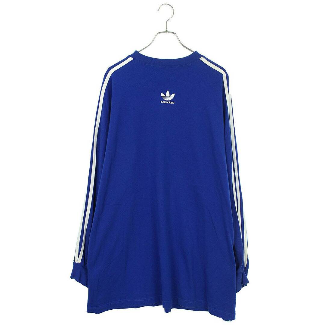 Balenciaga(バレンシアガ)のバレンシアガ ×アディダス adidas  23SS  728789 TNVA6 スリーラインダメージ加工オーバーサイズ長袖カットソー メンズ 2 メンズのトップス(Tシャツ/カットソー(七分/長袖))の商品写真