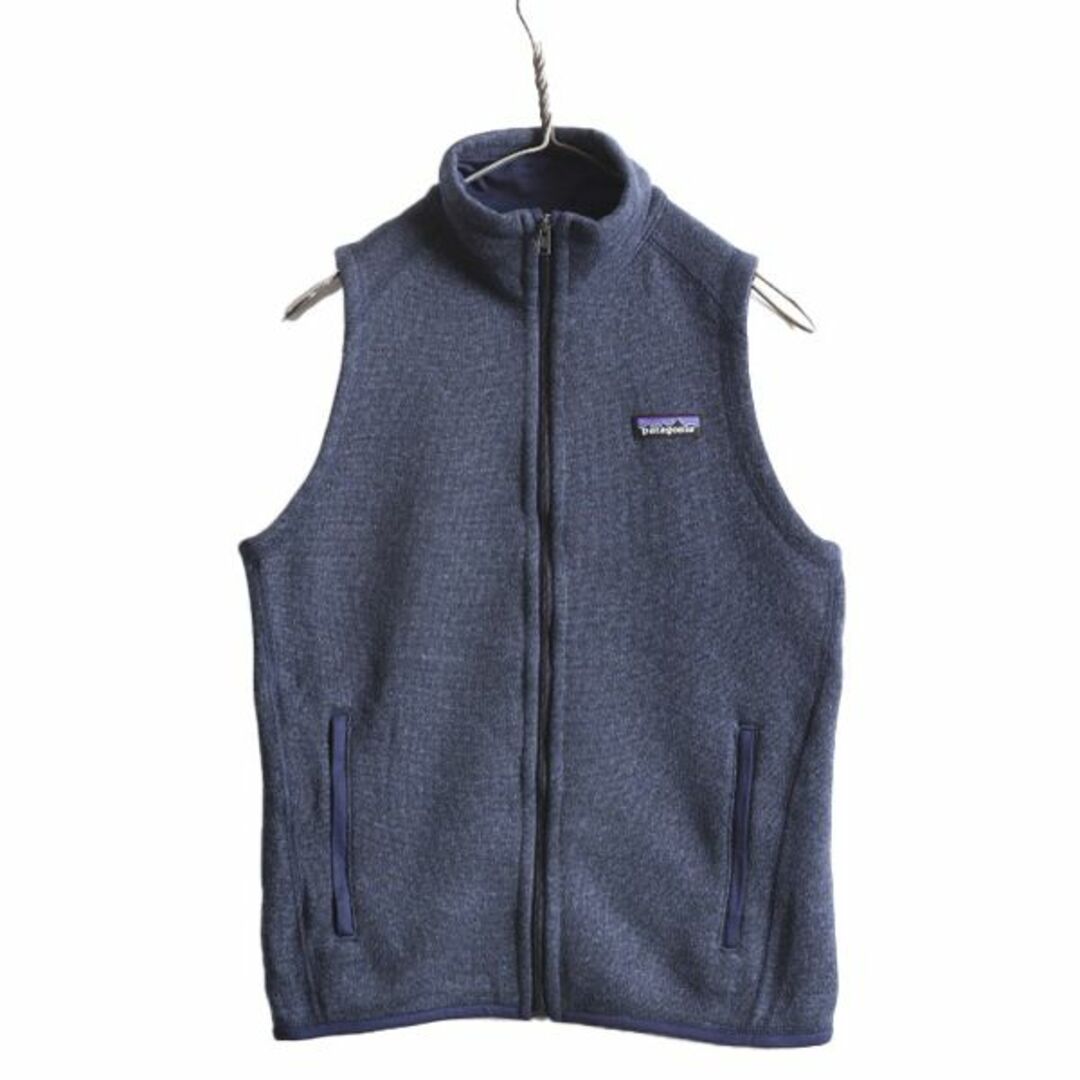 patagonia(パタゴニア)の18年製 パタゴニア ベターセーター ベスト レディース S / Patagonia フリース  セーター ニット 重ね着 フルジップ アウトドア 前開き 紺 レディースのトップス(ベスト/ジレ)の商品写真