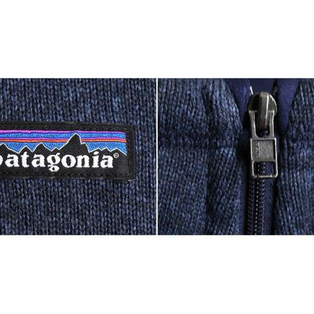 patagonia(パタゴニア)の18年製 パタゴニア ベターセーター ベスト レディース S / Patagonia フリース  セーター ニット 重ね着 フルジップ アウトドア 前開き 紺 レディースのトップス(ベスト/ジレ)の商品写真