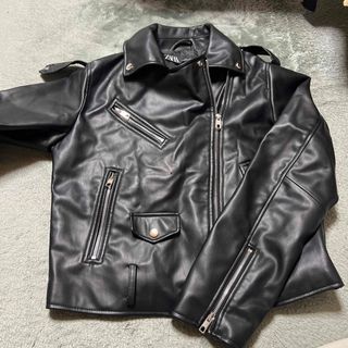 ザラ(ZARA)のZARA レディースレザージャケット(ライダースジャケット)