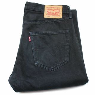 リーバイス(Levi's)のLevi'sリーバイス 501 ブラック デニムパンツ w34 L32★SDP2443 ジーンズ ストレート リペア ダメージ(デニム/ジーンズ)