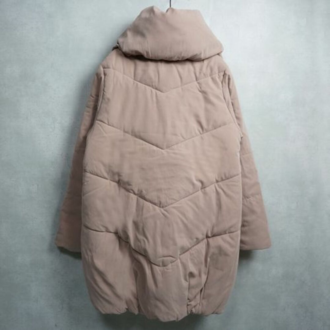 ボアブルゾン 中綿 グレージュ レディースのジャケット/アウター(ダウンジャケット)の商品写真