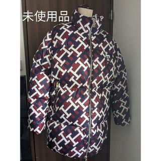 トミーヒルフィガー(TOMMY HILFIGER)の【未使用品】トミー・ヒルフィガー　ダウンジャケット　モノグラムプリント　サイズS(ダウンジャケット)