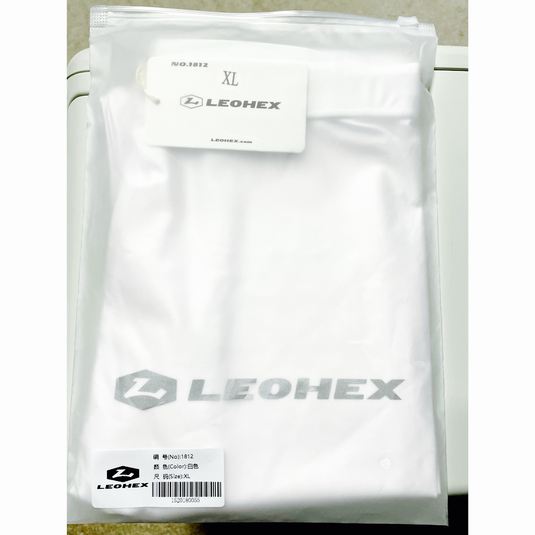 LEOHEX 超光沢生地 超つるつる タイツ スパッツ  (ホワイト, XL) レディースのレッグウェア(タイツ/ストッキング)の商品写真