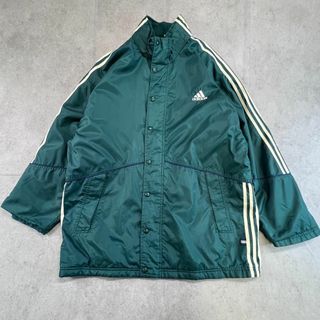 アディダス(adidas)の90s　adidas　三本ライン　万国旗タグ　ブルゾン　古着　グリーン　L(その他)