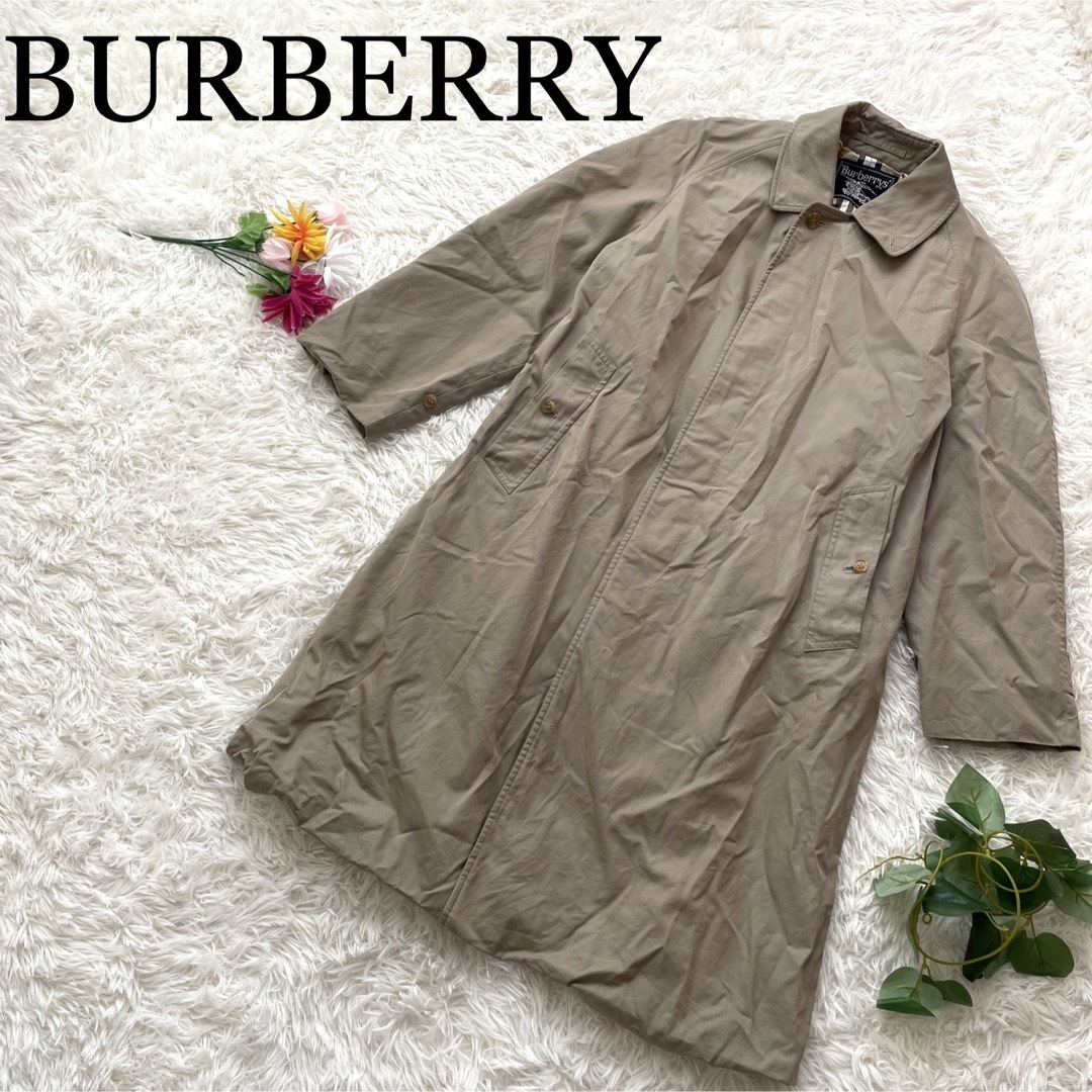 BURBERRY(バーバリー)の【ヴィンテージ】バーバリー　バーバリーズ　ステンカラーコート　ノバチェック レディースのジャケット/アウター(ロングコート)の商品写真