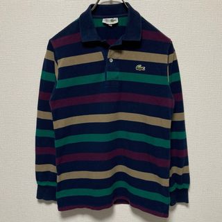 ラコステ(LACOSTE)のCHEMISE LACOSTE シュミーズラコステ ポロシャツ ボーダー 長袖(ポロシャツ)