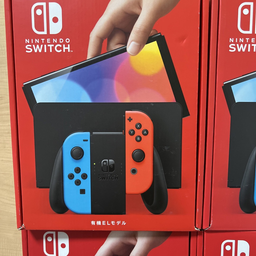 Nintendo Switch - 任天堂 Switch有機ELネオン 4台 新品未使用品の通販