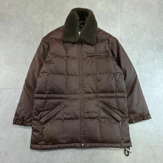 エディーバウアー(Eddie Bauer)のエディーバウアー　ダウンジャケット　ダウンコート　古着　ブラウン　M(ダウンジャケット)