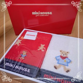 ミキハウス(mikihouse)の新品★MIKI HOUSE　ミキハウス　ハンドタオル２枚セット コットン100%(タオル/バス用品)