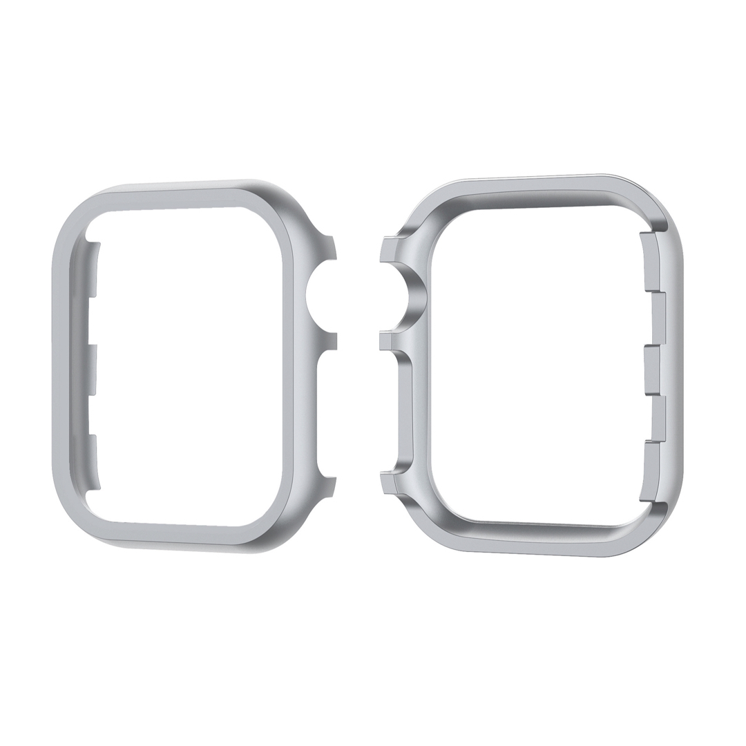 Apple Watchフレーム　42㎜　グレー　文字盤　メタルフレーム　カバー スマホ/家電/カメラのスマホアクセサリー(モバイルケース/カバー)の商品写真