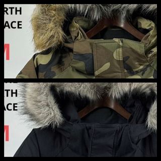 ザノースフェイス(THE NORTH FACE)のTHE NORTH FACE マクマードパーカ ダウン 黒／迷彩(ダウンジャケット)