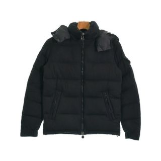 モンクレール(MONCLER)のMONCLER モンクレール ダウンジャケット/ダウンベスト 1(S位) 黒 【古着】【中古】(ダウンジャケット)