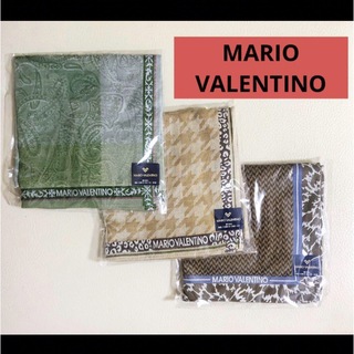 新品 未開封 MARIO VALENTINO ハンカチ 3枚 セット 綿 日本製