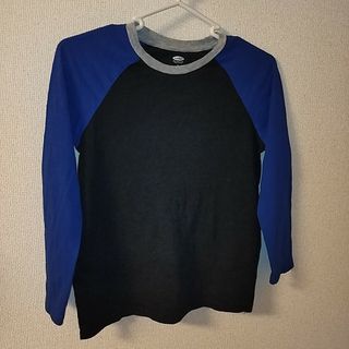 オールドネイビー(Old Navy)のOLDNAVY オールドネイビー　ロンT　ラグランスリーブ　黒/紺　M(8)(Tシャツ/カットソー)