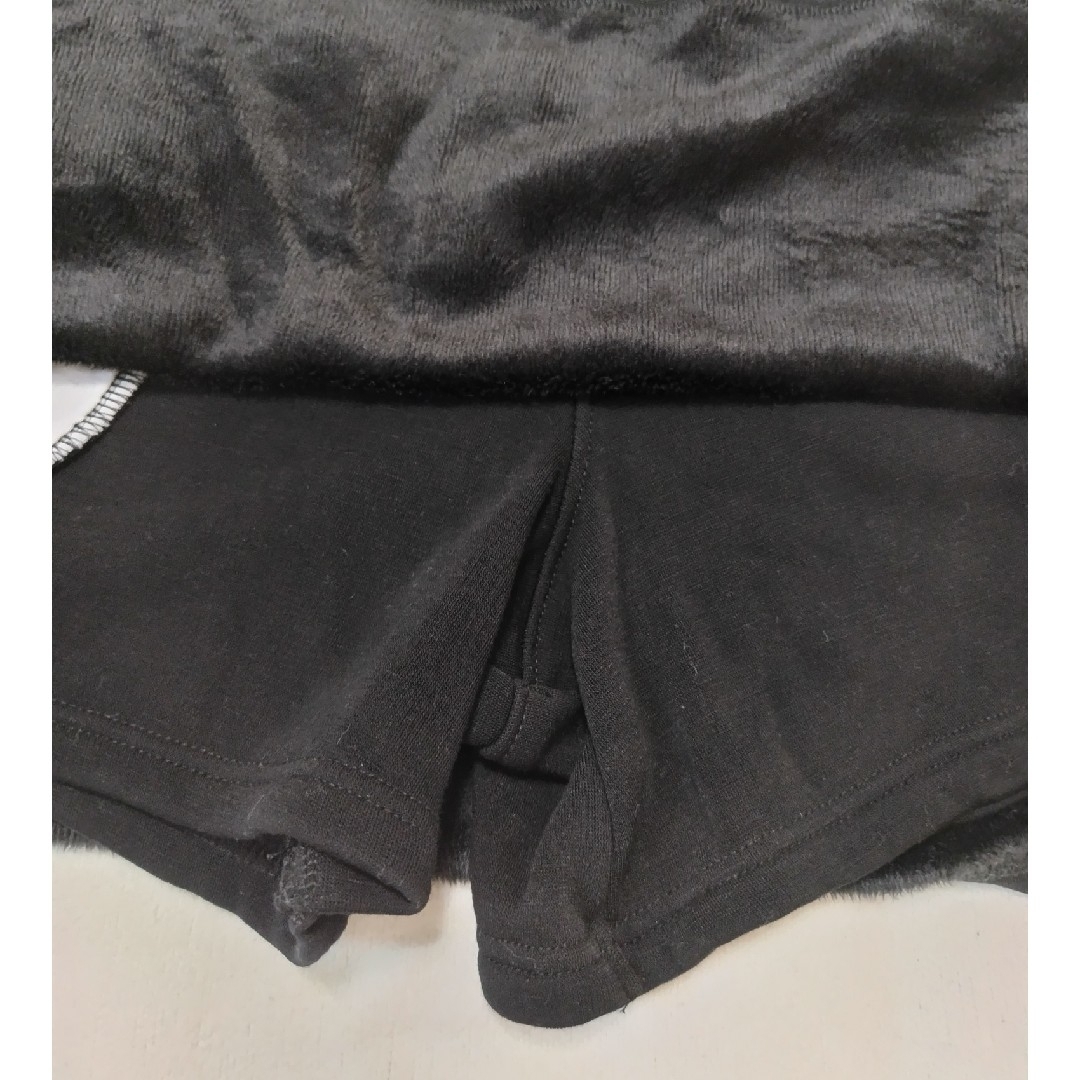 SLAP SLIP(スラップスリップ)の値下げ　SLAP SLIP 裏起毛スカパン 黒色 120㎝ キッズ/ベビー/マタニティのキッズ服女の子用(90cm~)(スカート)の商品写真