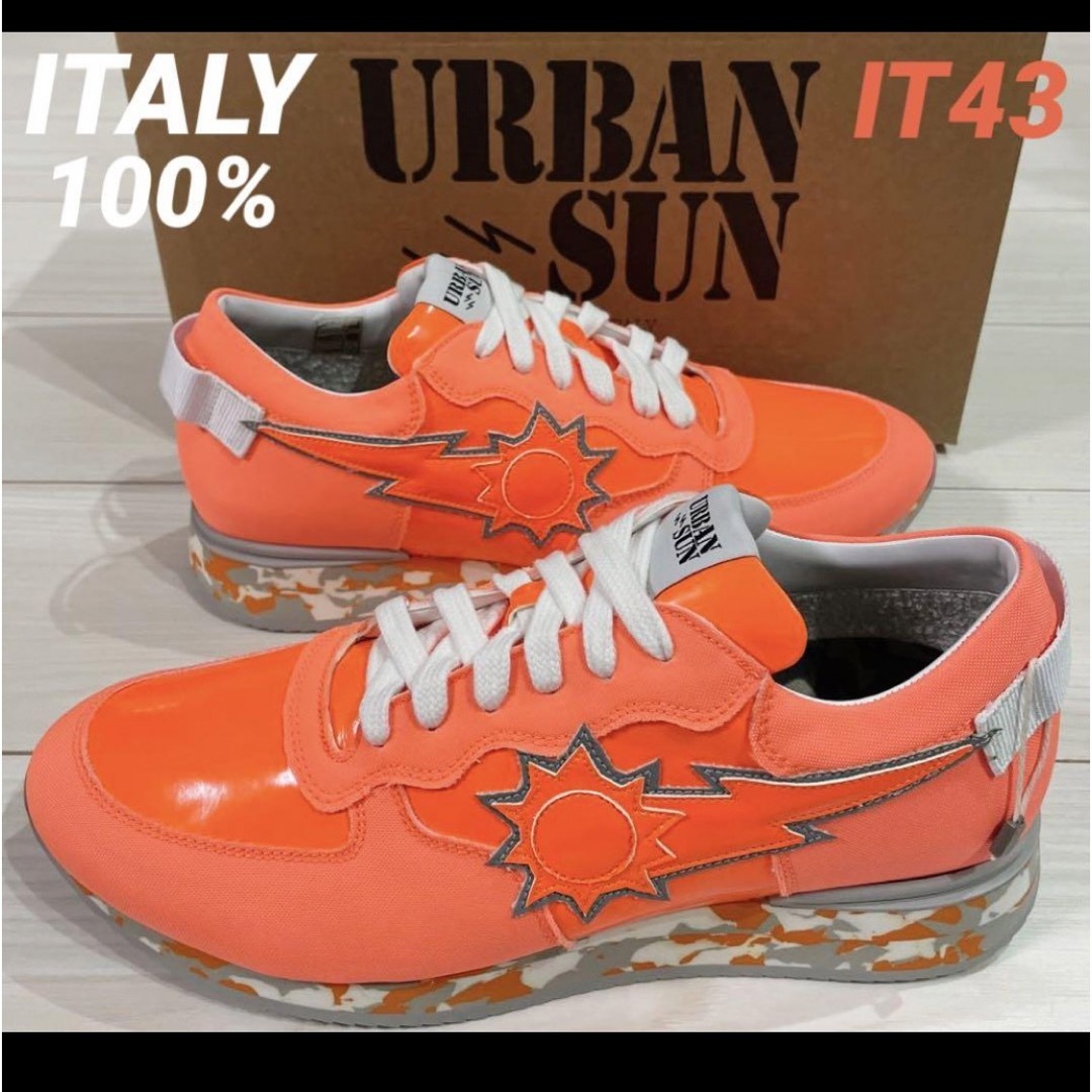 URBAN SUN(アーバンサン)のデッドストック‼️【新品】URBAN SUN ネオンオレンジ  43 メンズの靴/シューズ(スニーカー)の商品写真