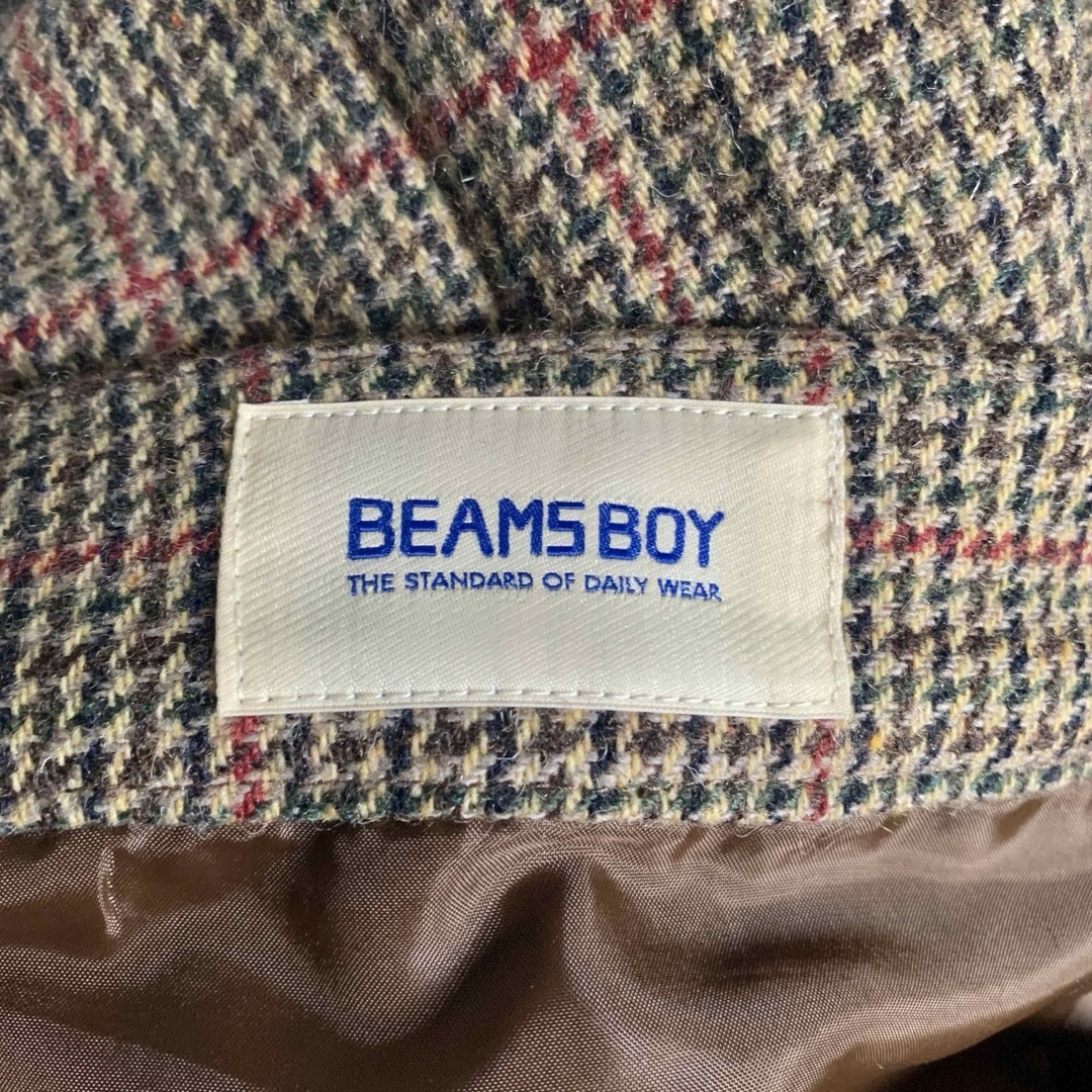 BEAMS BOY(ビームスボーイ)のBEAMS BOY ツイードチェック プリーツスカート 英国風 ビームスボーイ レディースのスカート(ひざ丈スカート)の商品写真