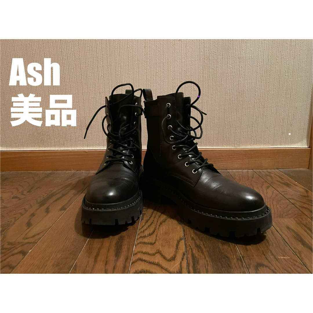 ASH(アッシュ)の早い者勝ち！Ash ブーツ　ブラック　今季もの レディースの靴/シューズ(ブーツ)の商品写真